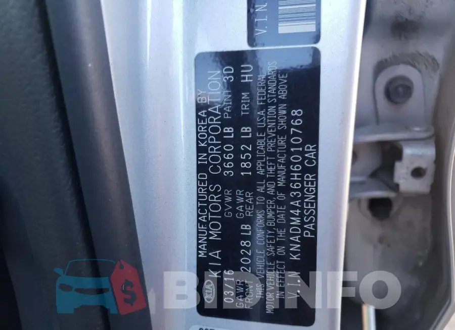 KNADM4A36H6010768 Photo# 12