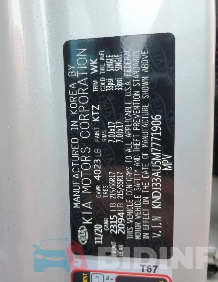 KNDJ33AU5M7771906 Photo# 13