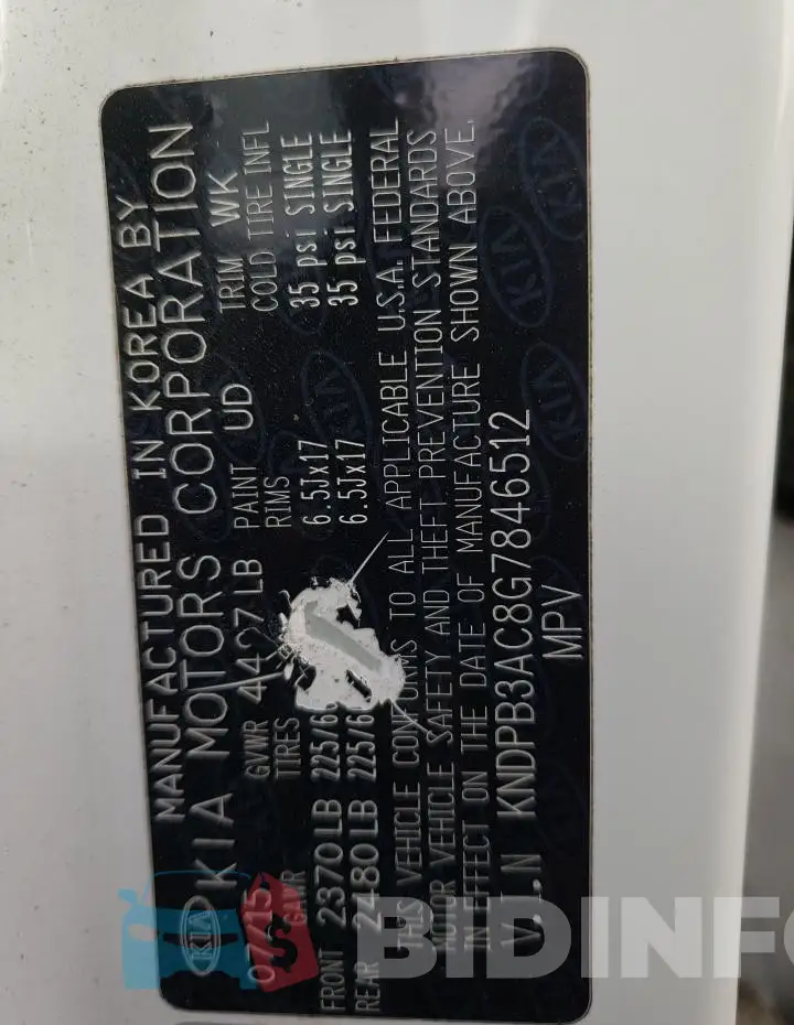KNDPB3AC8G7846512 Photo# 13
