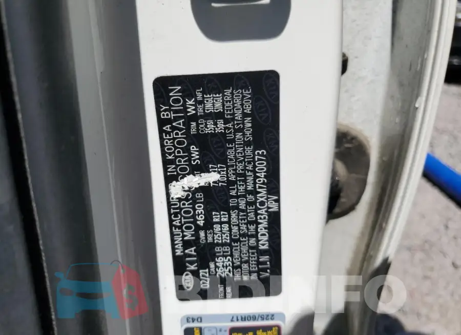KNDPM3ACXM7940073 Photo# 13