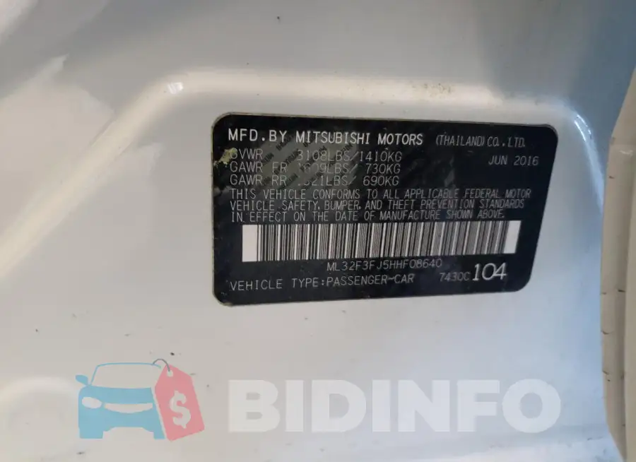 ML32F3FJ5HHF08640 Photo# 12