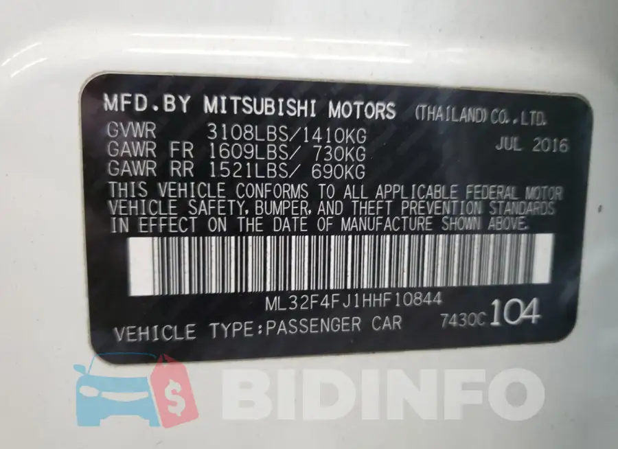 ML32F4FJ1HHF10844 Photo# 12