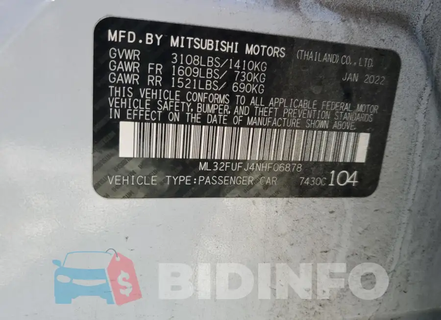 ML32FUFJ4NHF06878 Photo# 12