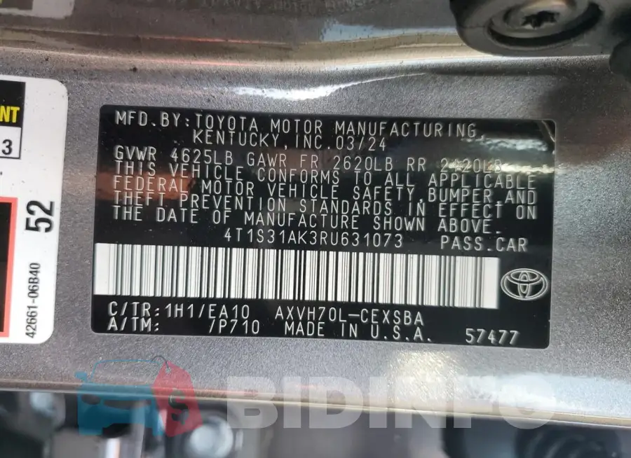 4T1S31AK3RU631073 Photo# 12