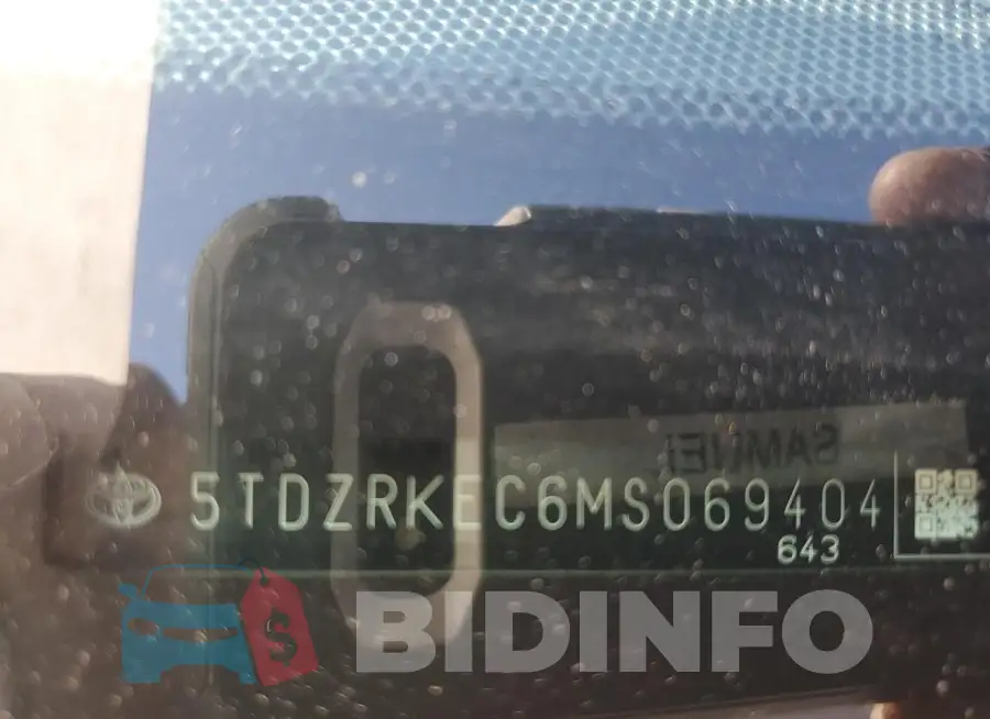 5TDZRKEC6MS069404 Photo# 13