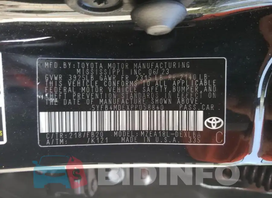5YFB4MDEXPP058840 Photo# 12