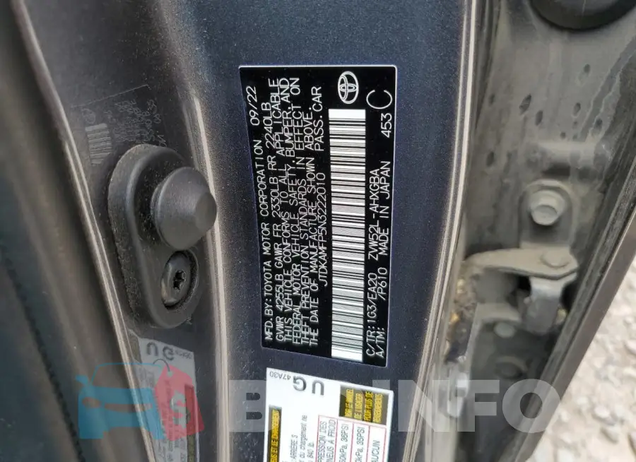 JTDKAMFP5N3222010 Photo# 12