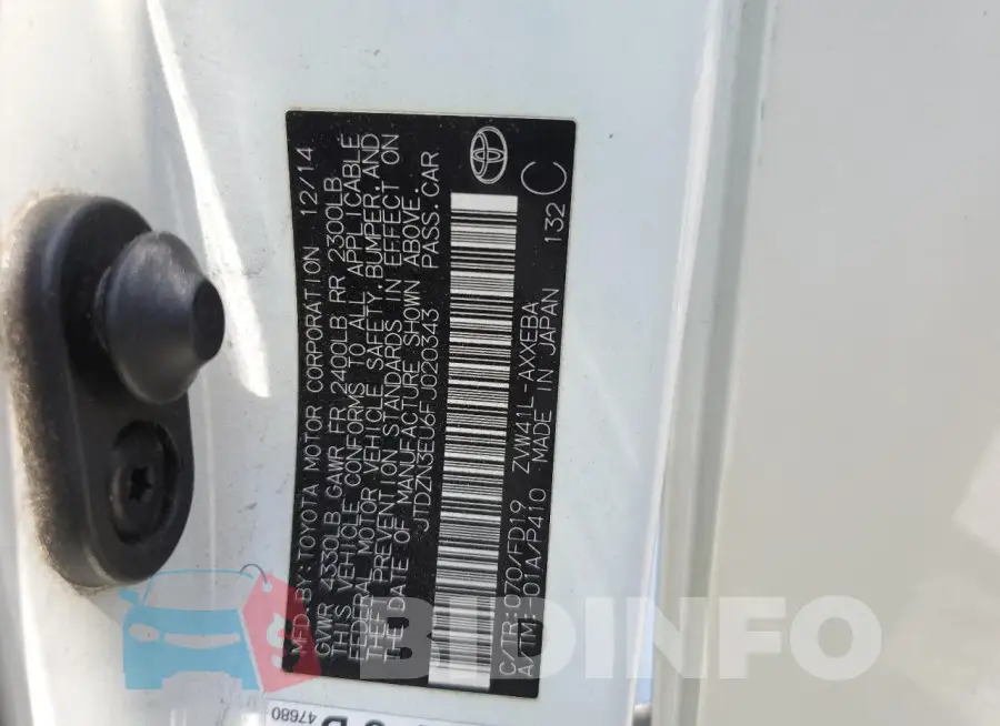 JTDZN3EU6FJ020343 Photo# 12