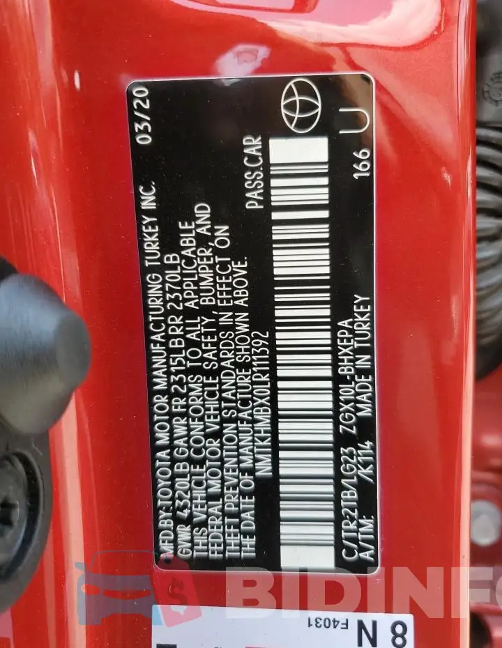 NMTKHMBX0LR111392 Photo# 12