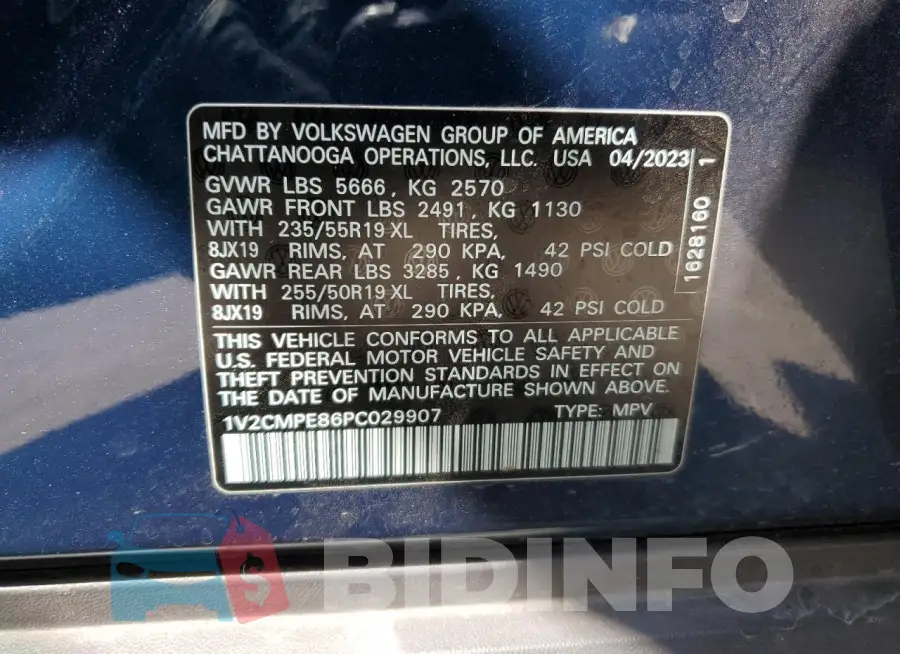 1V2CMPE86PC029907 Photo# 14