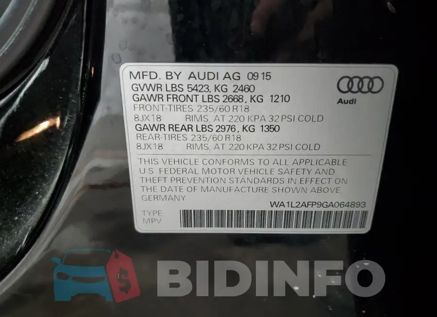 WA1L2AFP9GA064893 Photo# 14