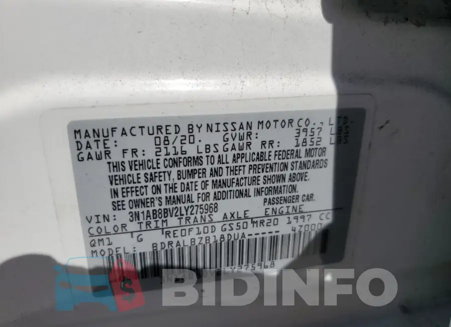 3N1AB8BV2LY275968 Photo# 12