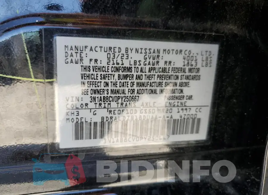 3N1AB8CV0PY250667 Photo# 12