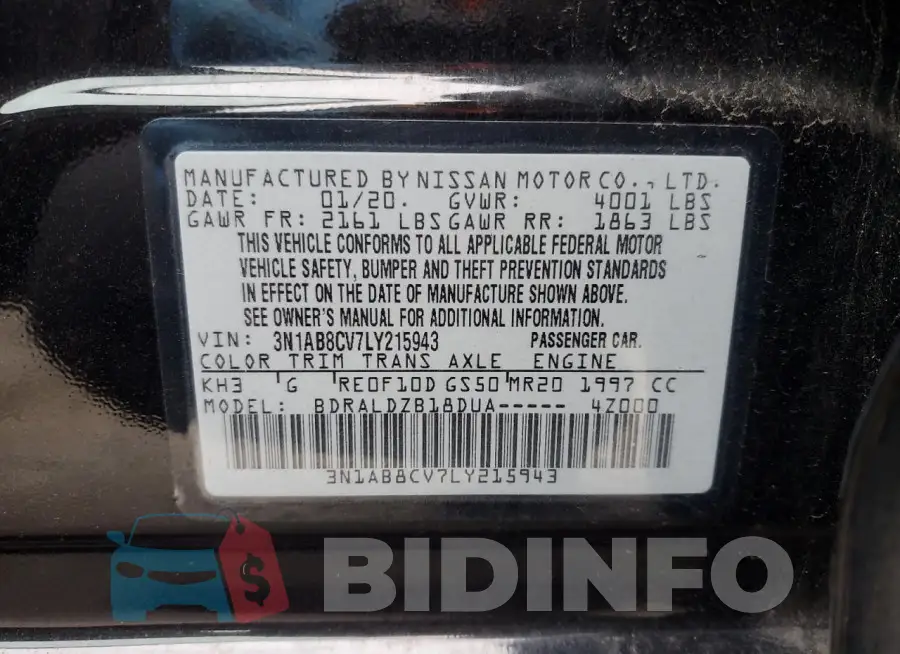 3N1AB8CV7LY215943 Photo# 12