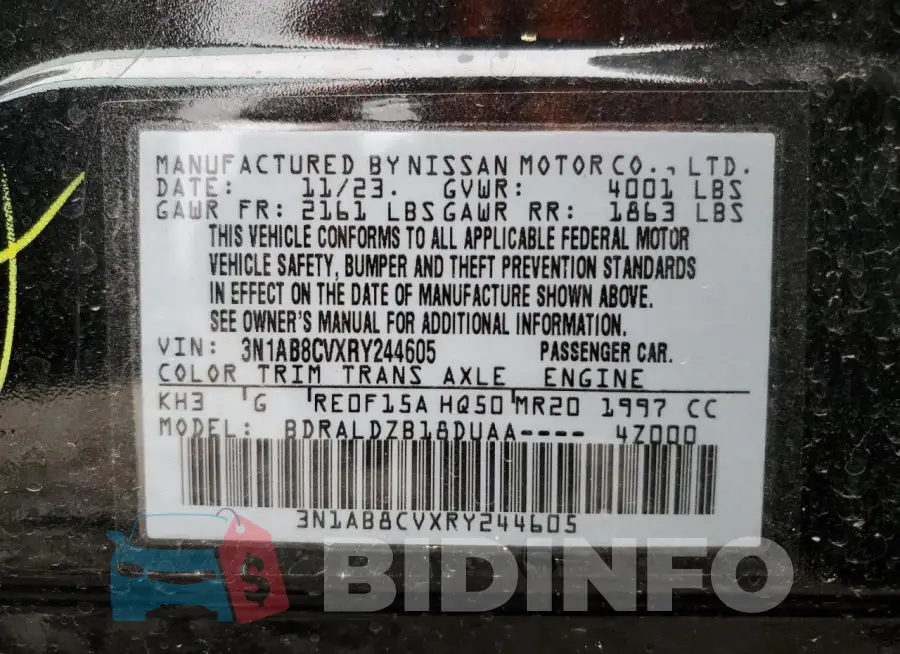3N1AB8CVXRY244605 Photo# 13