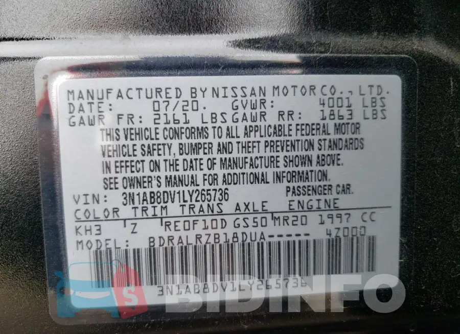 3N1AB8DV1LY265736 Photo# 12