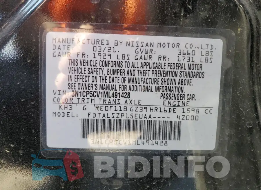 3N1CP5CV1ML491428 Photo# 13