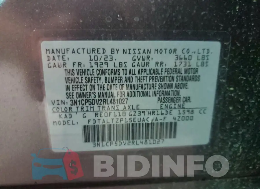 3N1CP5DV2RL481027 Photo# 13