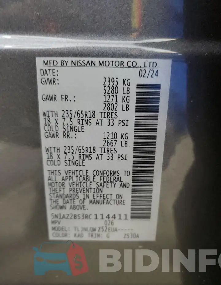 5N1AZ2BS3RC114411 Photo# 14