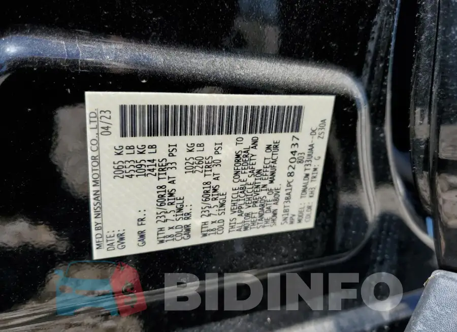 5N1BT3BA1PC820437 Photo# 13