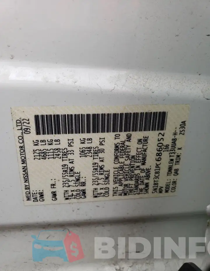 5N1BT3CB1PC686052 Photo# 13