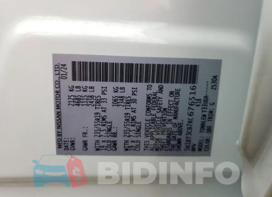 5N1BT3CB7RC676516 Photo# 14
