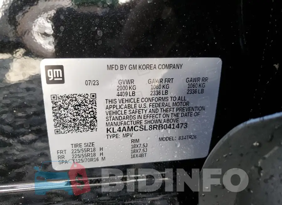 KL4AMCSL8RB041473 Photo# 13