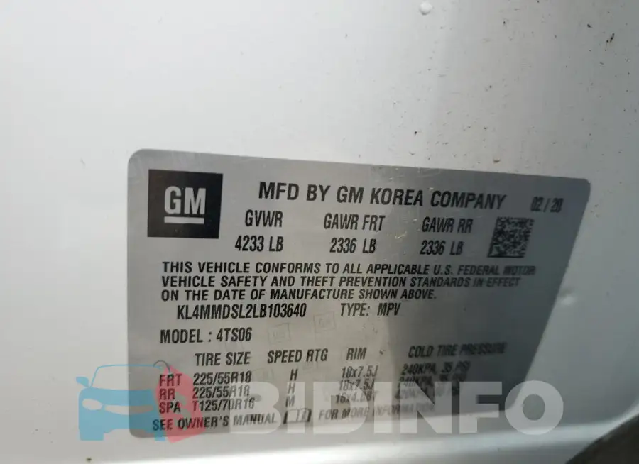 KL4MMDSL2LB103640 Photo# 12