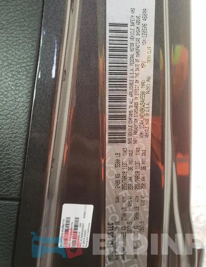 1C4HJXEN9KW540590 Photo# 12