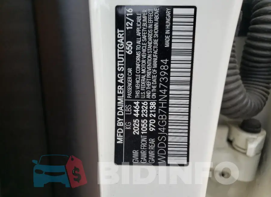 WDDSJ4GB7HN473984 Photo# 12