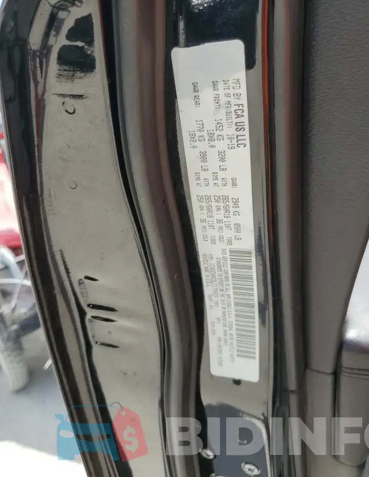 1C4RDHAG3LC170927 Photo# 14