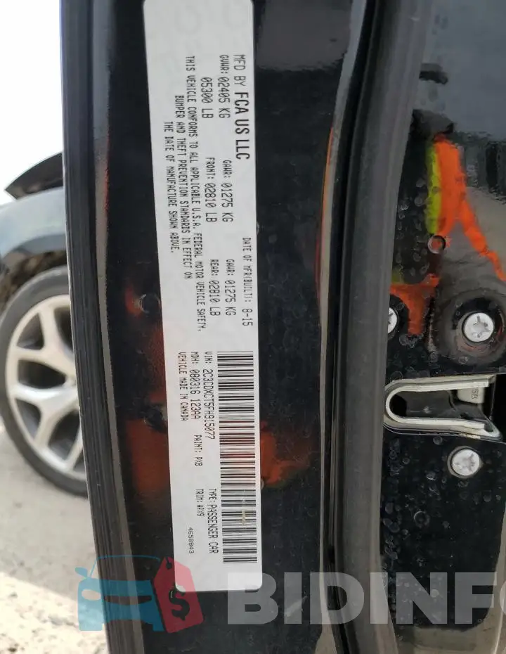 2C3CDXCT5FH915077 Photo# 12