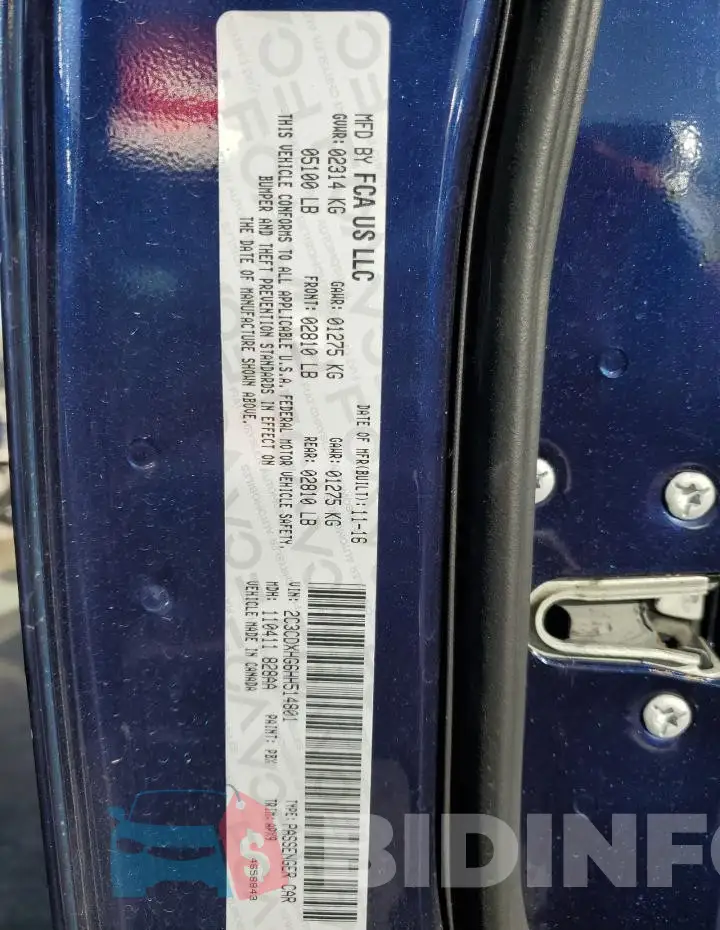 2C3CDXHG6HH514801 Photo# 12