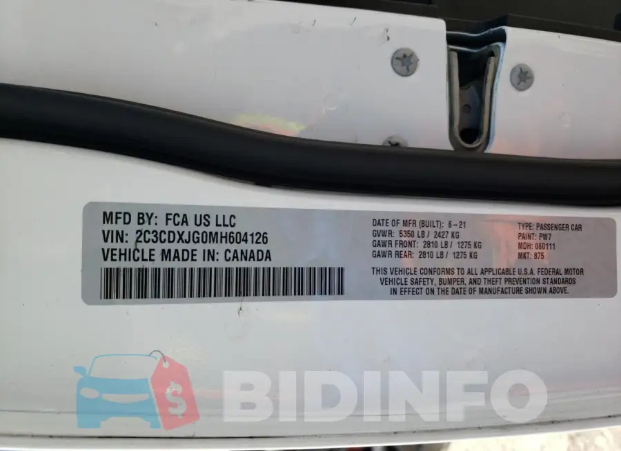 2C3CDXJG0MH604126 Photo# 12
