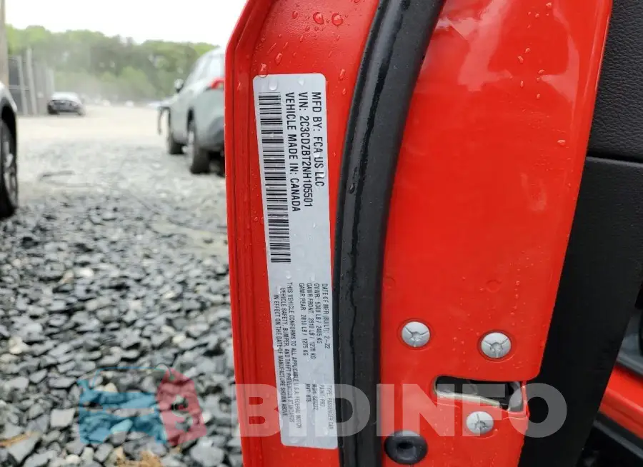 2C3CDZBT2NH105501 Photo# 12