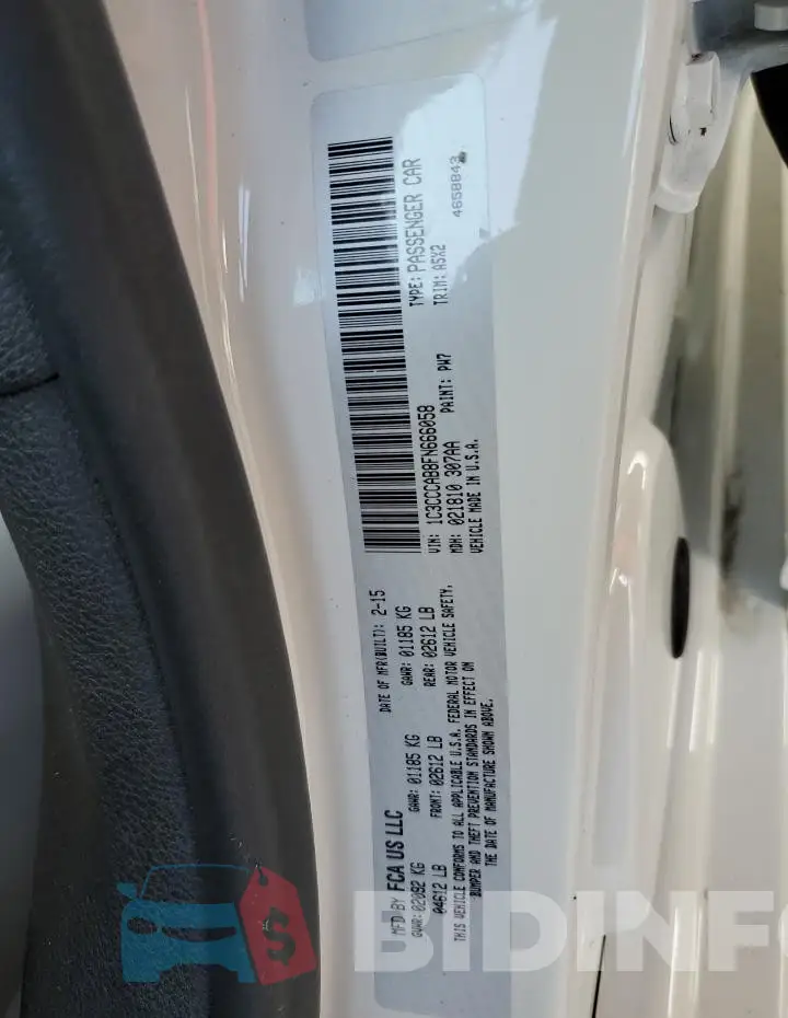 1C3CCCAB8FN666058 Photo# 13