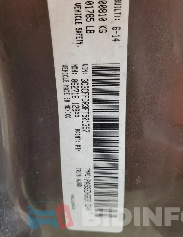 3C3CFFDR3FT501357 Photo# 12