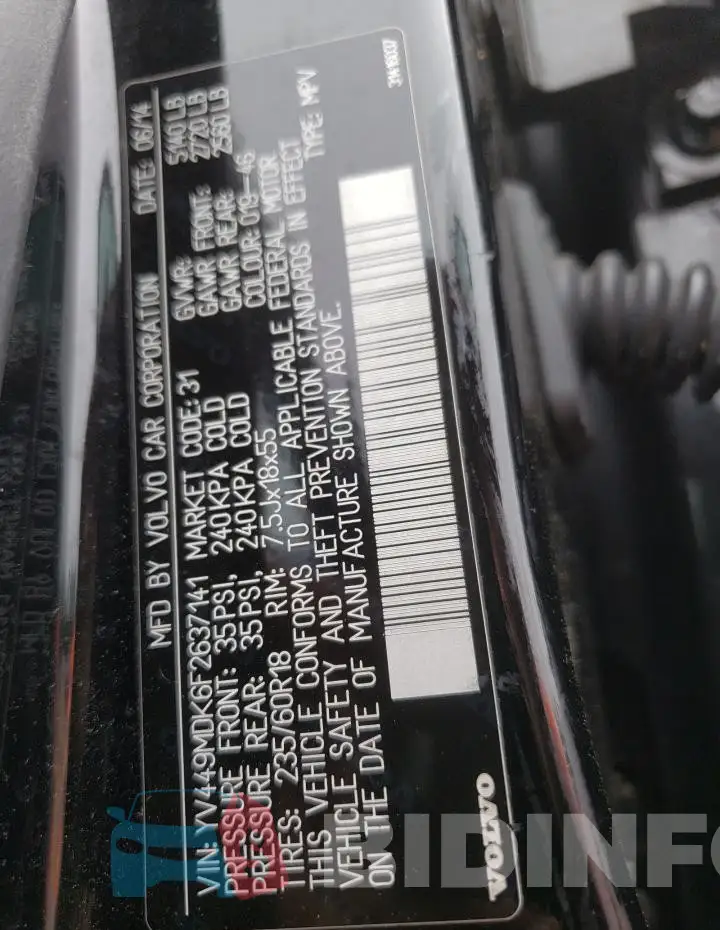 YV449MDK6F2637141 Photo# 13