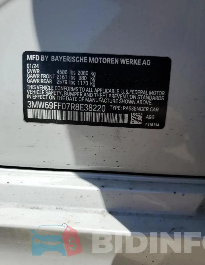 3MW69FF07R8E38220 Photo# 12
