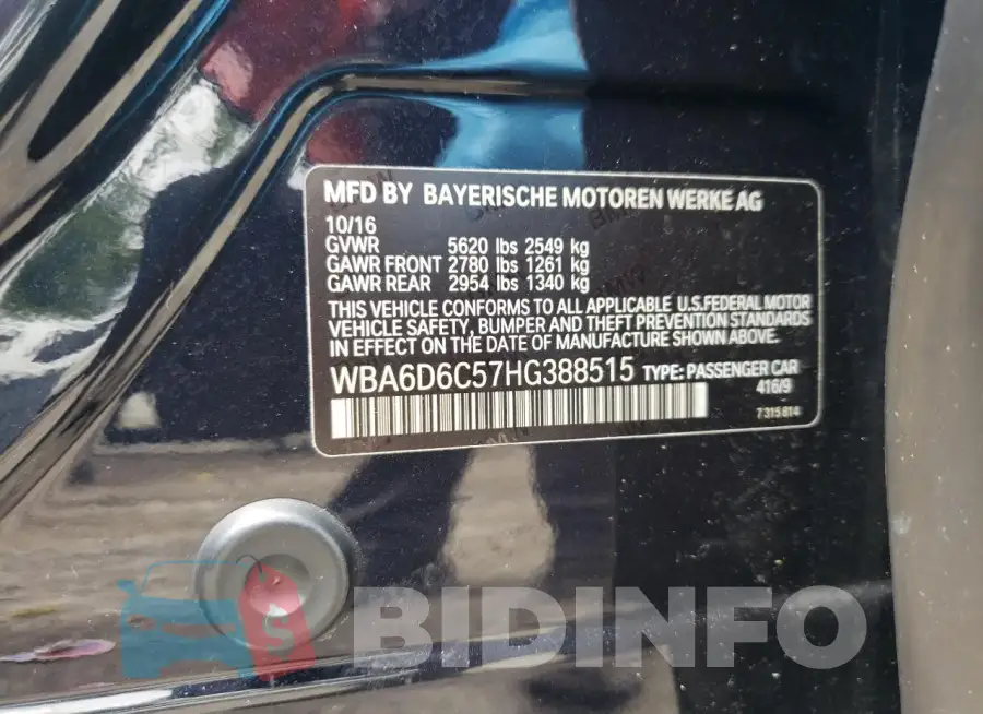 WBA6D6C57HG388515 Photo# 12