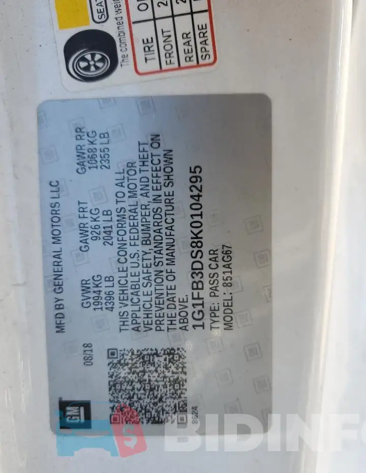1G1FB3DS8K0104295 Photo# 13