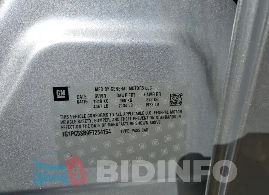 1G1PC5SB9F7254154 Photo# 13