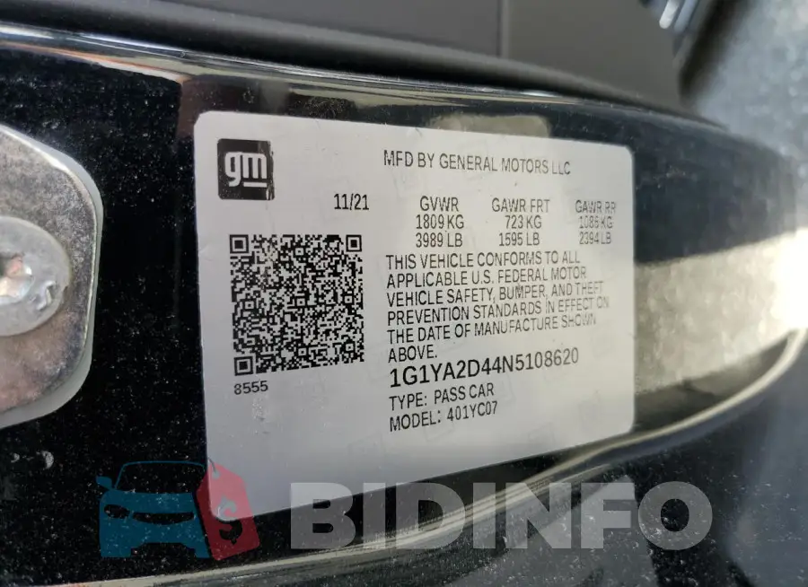 1G1YA2D44N5108620 Photo# 12