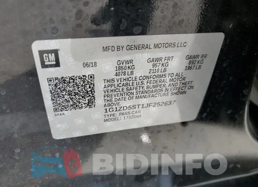 1G1ZD5ST1JF252637 Photo# 12