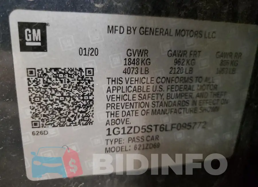 1G1ZD5ST6LF095772 Photo# 12