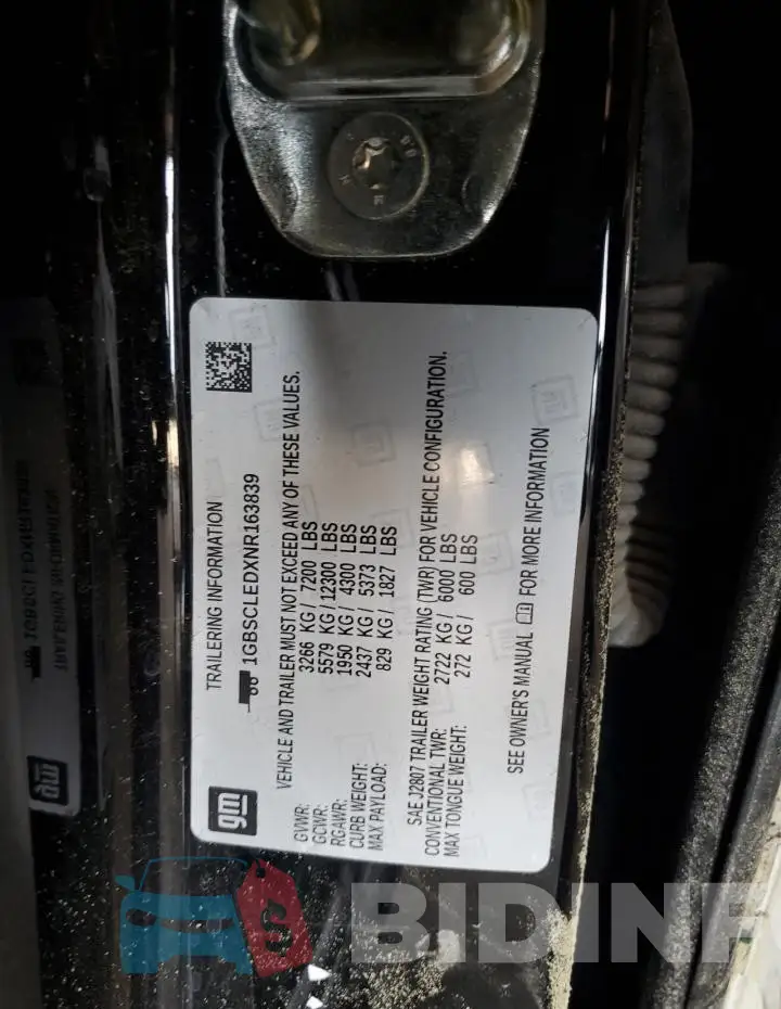 1GBSCLEDXNR163839 Photo# 13