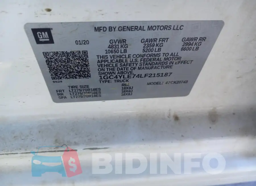 1GC4YLE74LF215187 Photo# 12