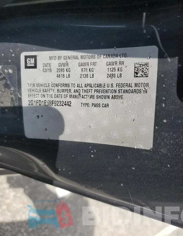 2G1FD1E38F9232442 Photo# 12