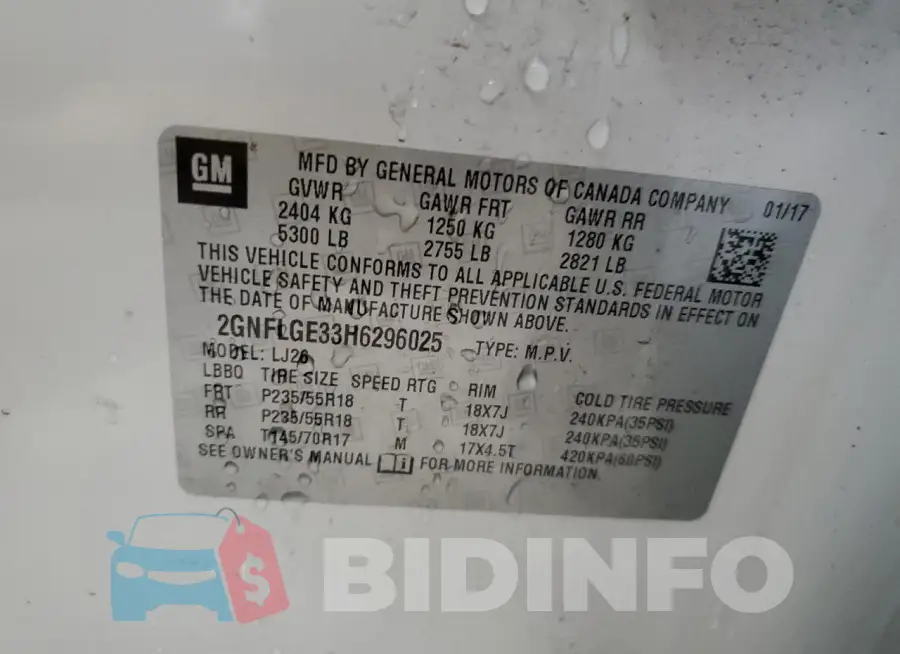 2GNFLGE33H6296025 Photo# 13