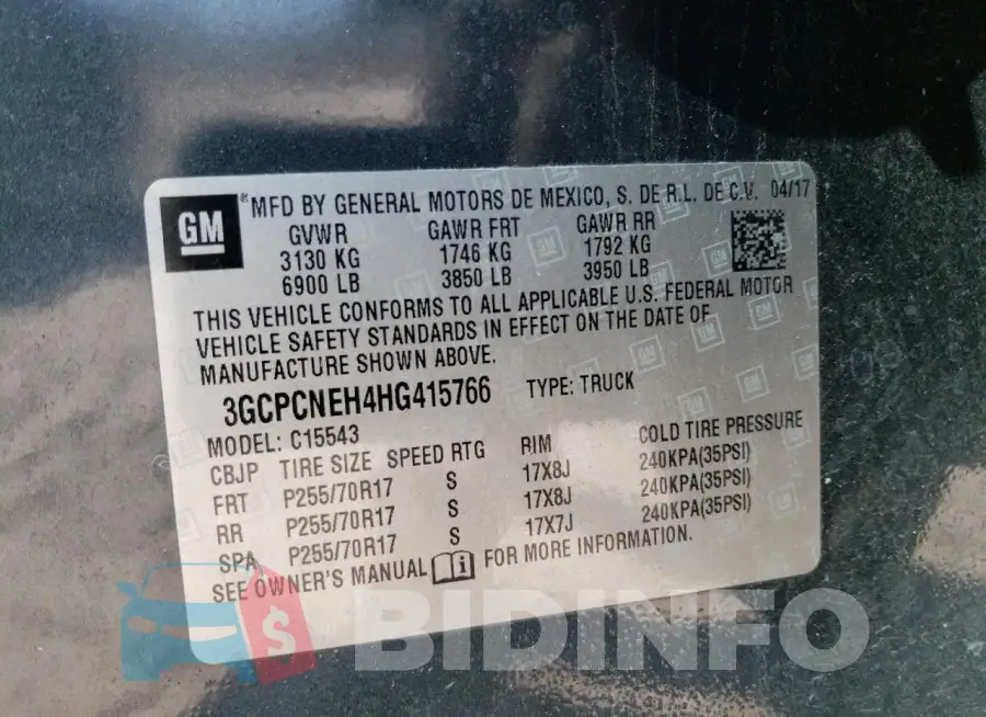 3GCPCNEH4HG415766 Photo# 12